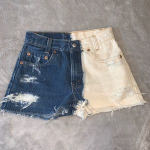 Vintage Levi’s Half Bleached Shorts